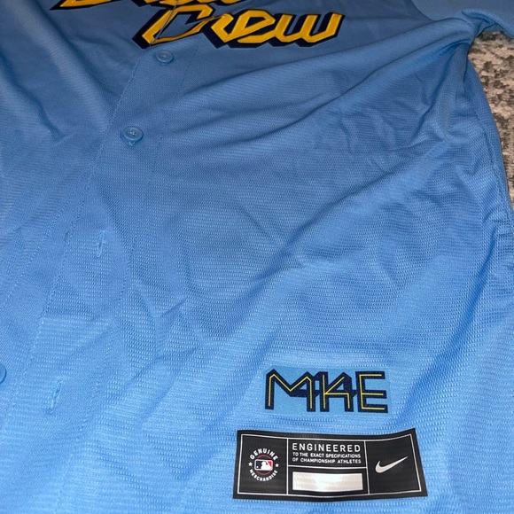 MLB Milwaukee Brewers- Brew Crew City Connect Jersey • Size Medium - Picture 8 of 10
